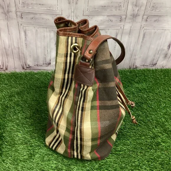 Vintage Heckathorn Plaid Bucket Bag - Picture 4 of 13